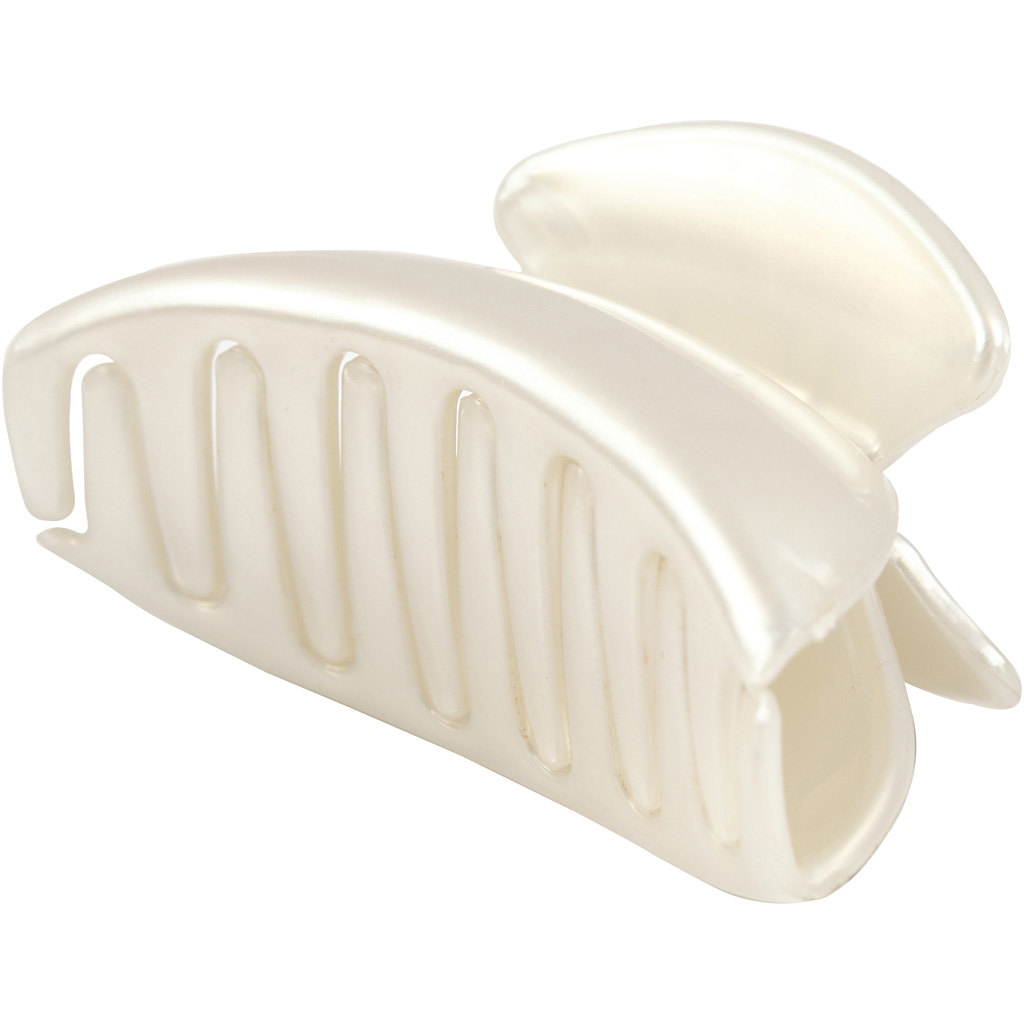 Hårklämma Creativ Company Pärlemor 90x45 mm 1 st
