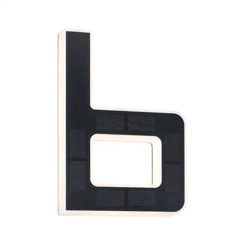 Fasadbelysning Solcell LED Paulmann Husnummer A-D med belysning inkl. utbytbart batteri IP44 Design: B