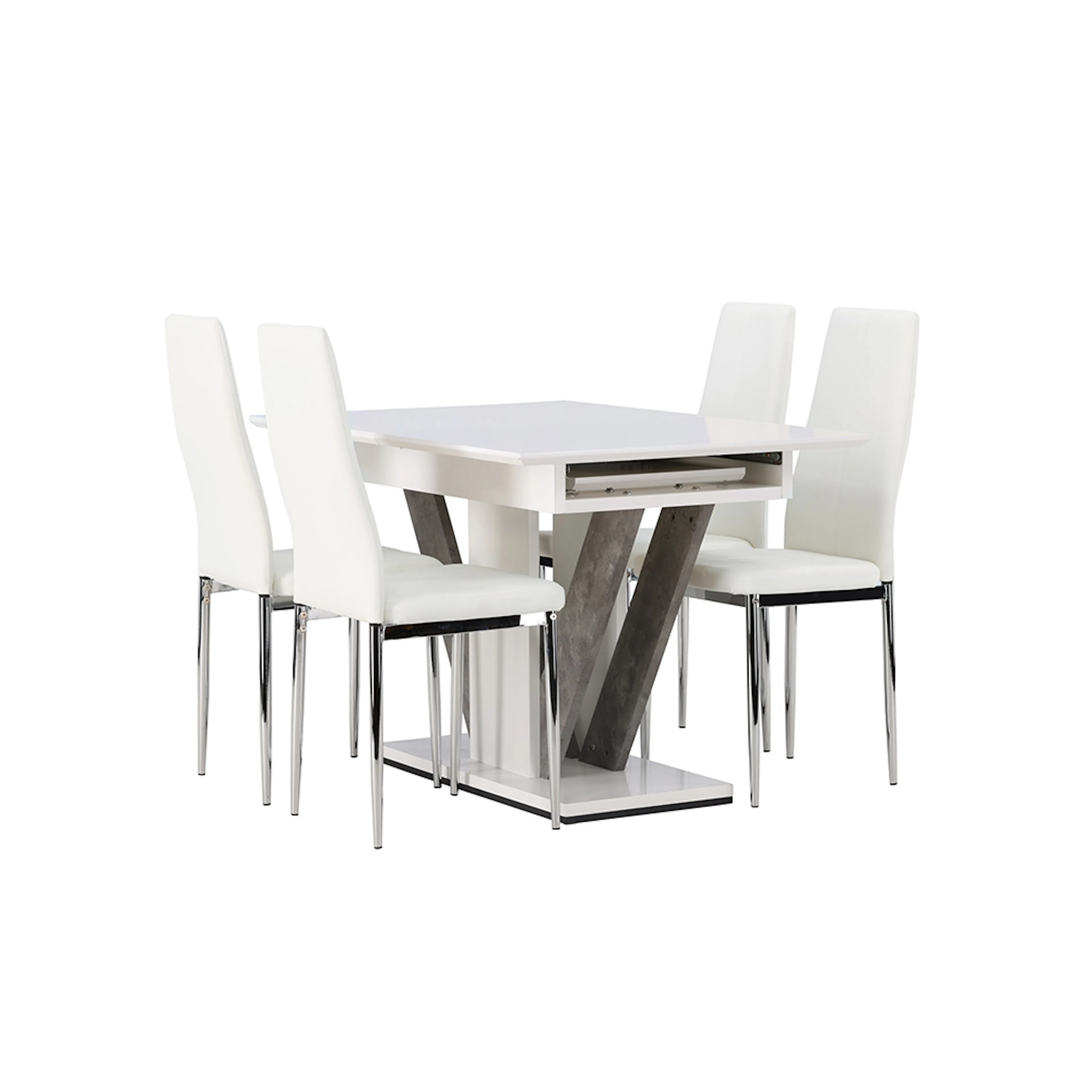 Matgrupp Venture Home Disa med 4 Pastill Stolar