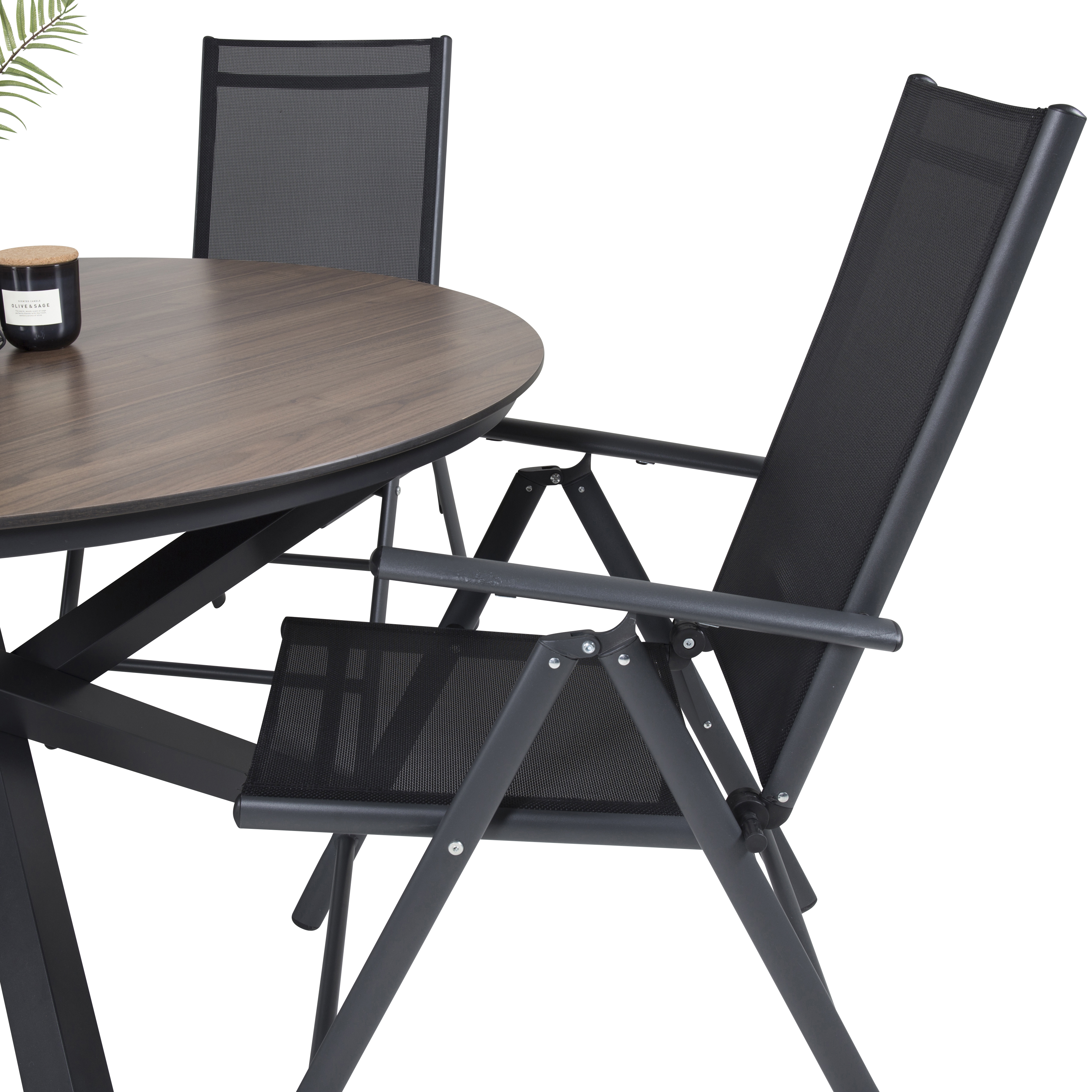 Matgrupp Venture Home Lea Ø 120 med 6 Bront Stolar