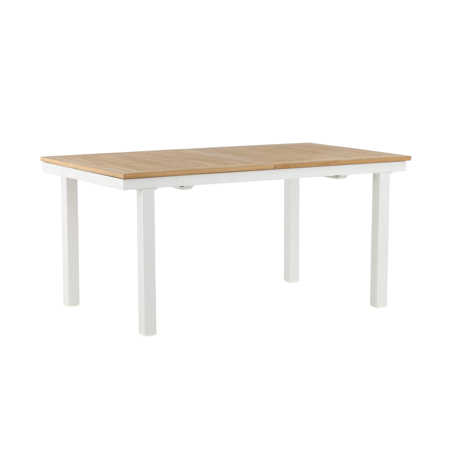 Panama - Table - 160/240*90 - Vit Alu/Teak Vit/Teak