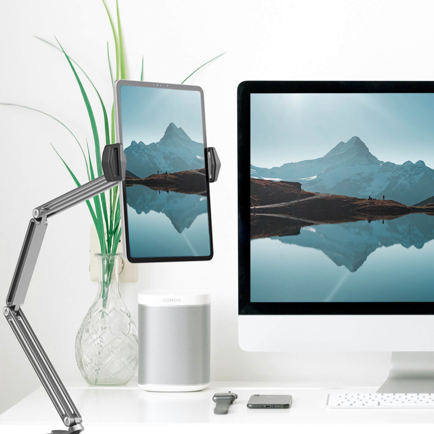 Flex Desire2 Arm Tablet-fäste för 12,9" Silver