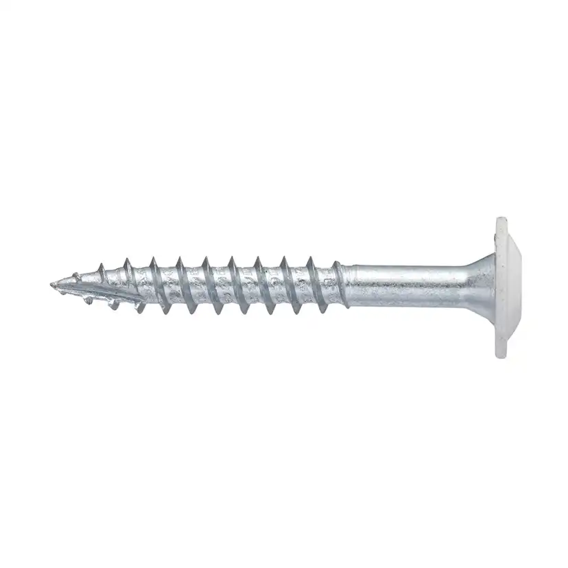 MONTAGESKRUV TRÄ JUMBO 6x65 VIT Dimension: 6x65 mm, Vit