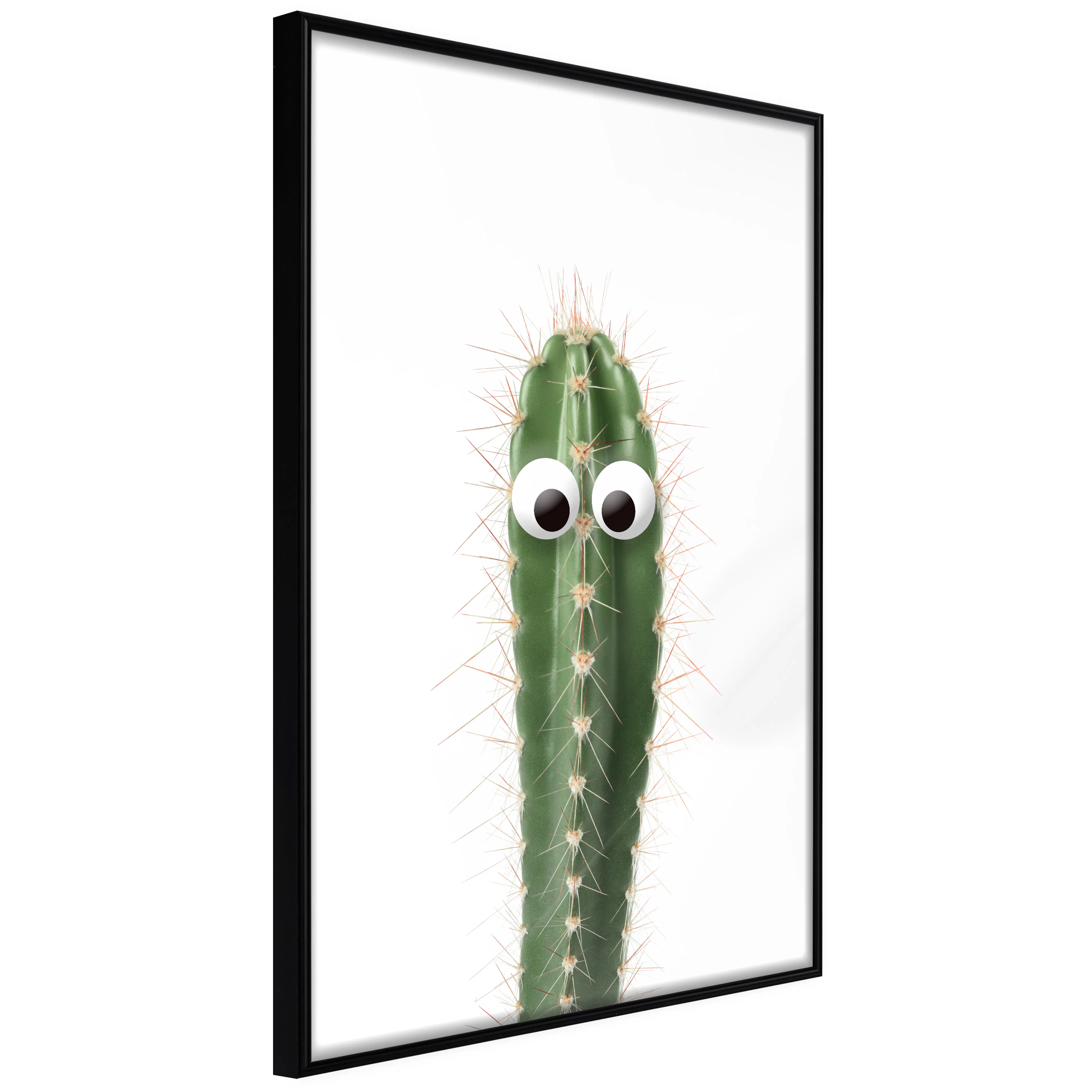 Affisch - Live Cactus [Poster] 20x30 Svart ram, 20x30 cm