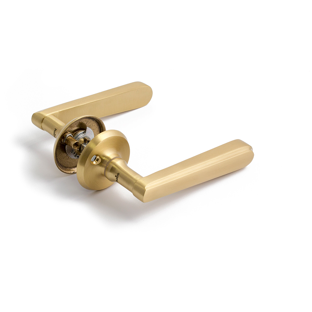 Ytterdörrhandtag Habo Oxford Matt Mässing