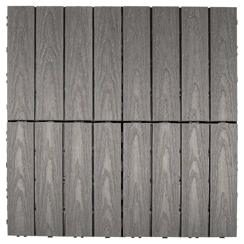 gop Woodlon golvplattor Light Grey L:300 B:300 H:22,2 mm Ljusgrå