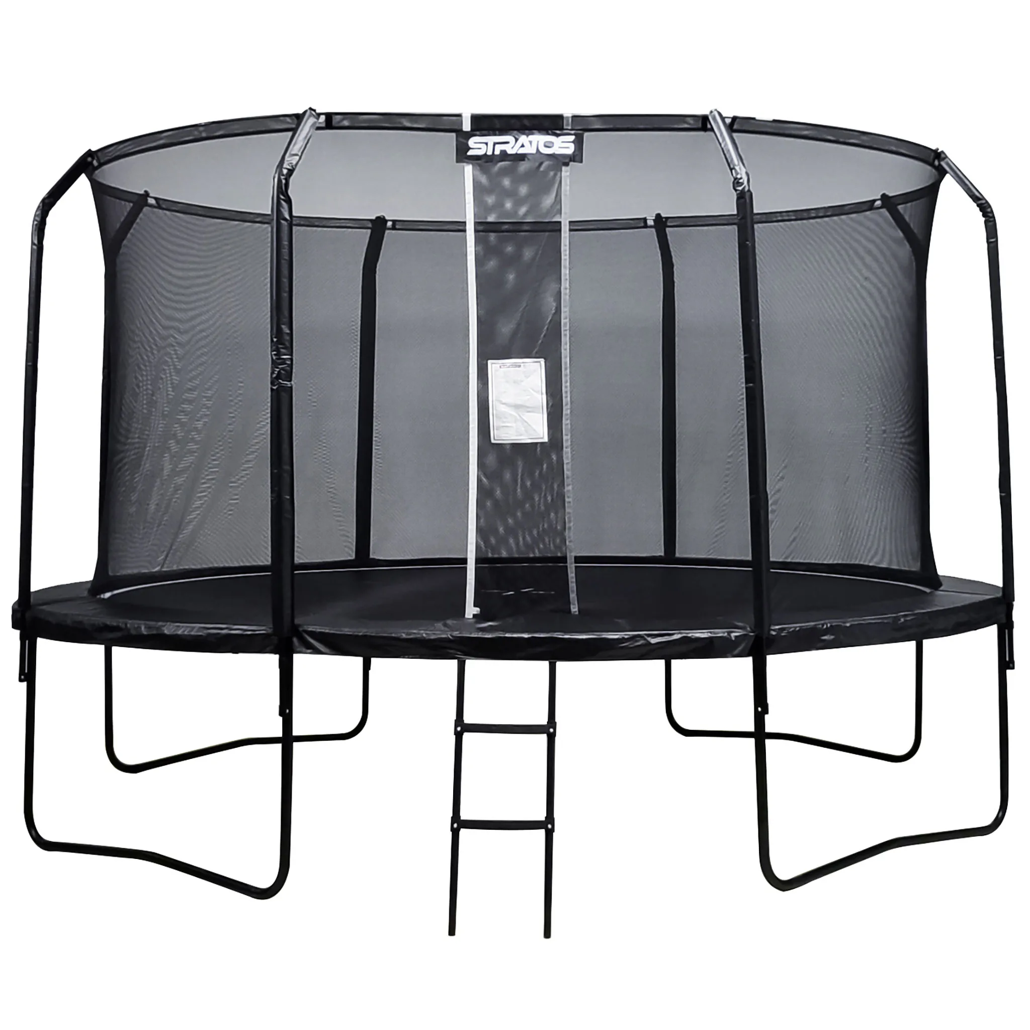 Studsmatta Stratos med Skyddsnät Premium Black Line 4,27 m