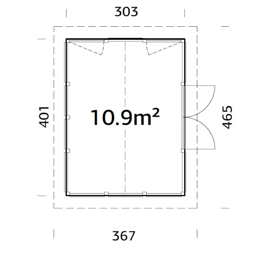 Paviljong Palmako Isabella 12,2 m2