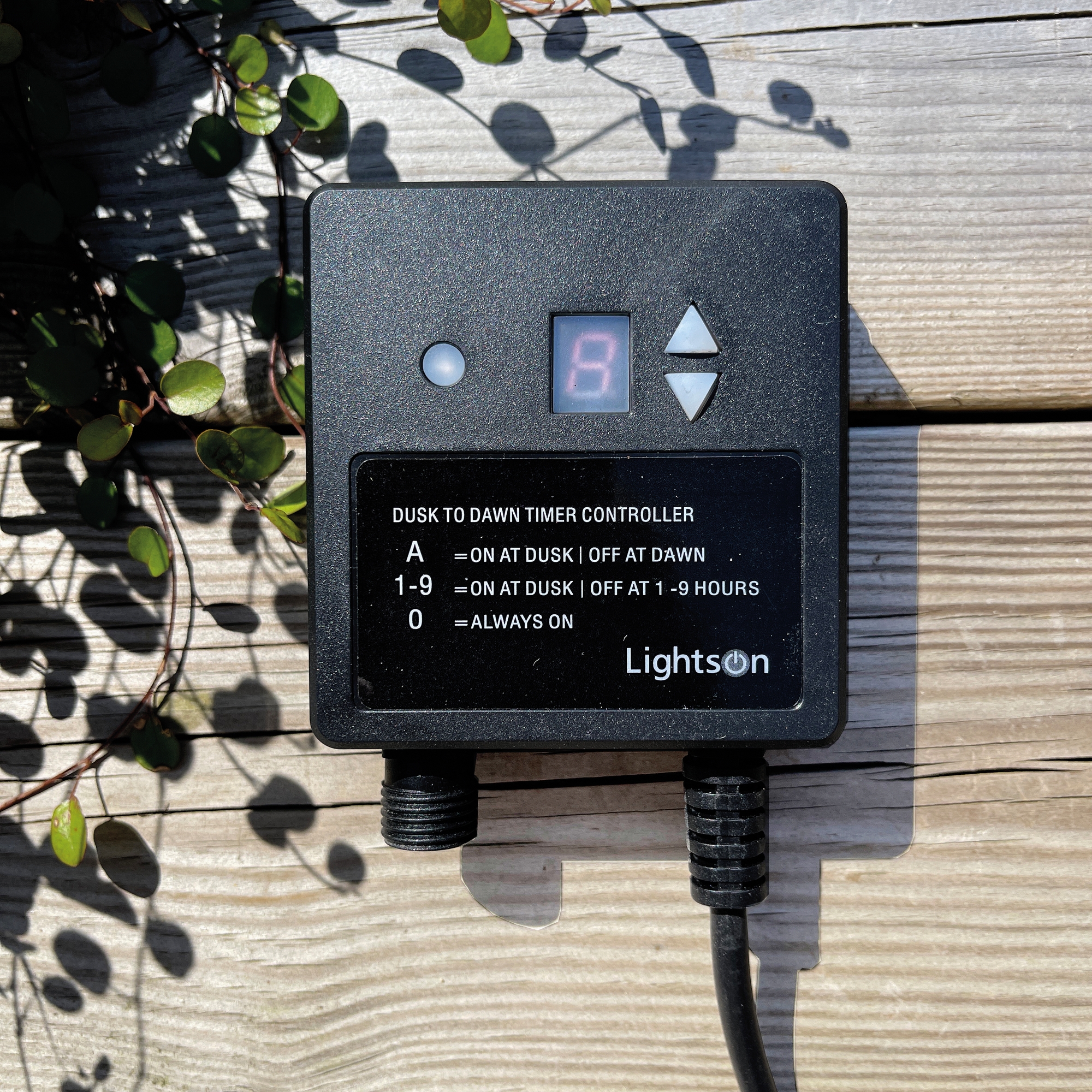 Ljussensor LightsOn Svart, Svart
