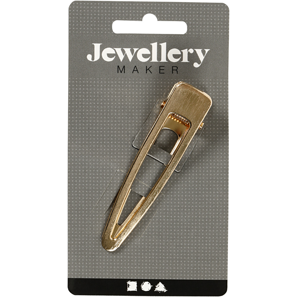 Hårspänne Creativ Company Förgylld LxB 75x16 mm 1 st/1 Förp