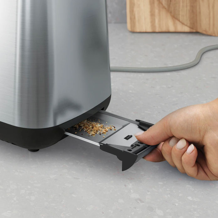 Brödrost Electrolux E3T1-3ST 2-Skivor Rostfri 800W 7 Rostningslägen & Uppvärmningsfunktion