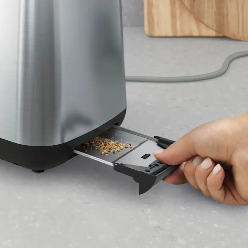 Brödrost Electrolux E3T1-3ST 2-Skivor Rostfri 800W 7 Rostningslägen & Uppvärmningsfunktion