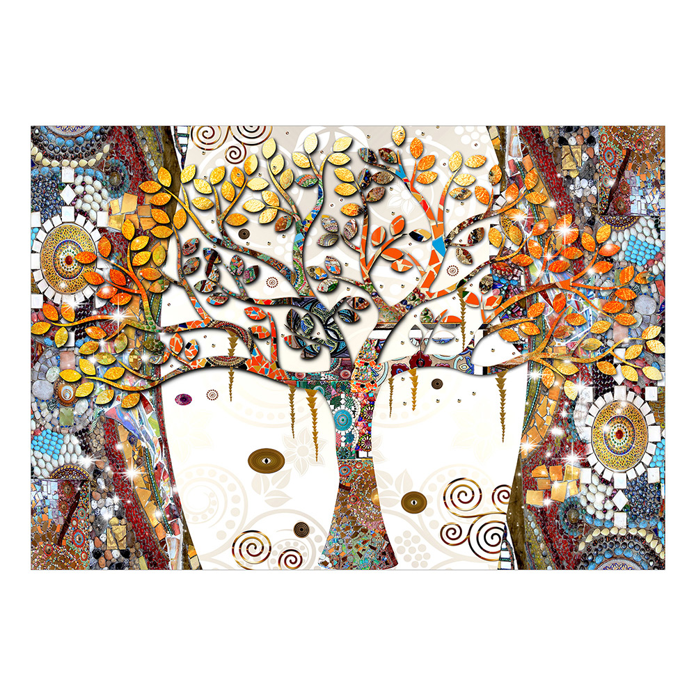 Självhäftande fototapet - Decorated Tree 245x175 Storlek: 245x175 cm