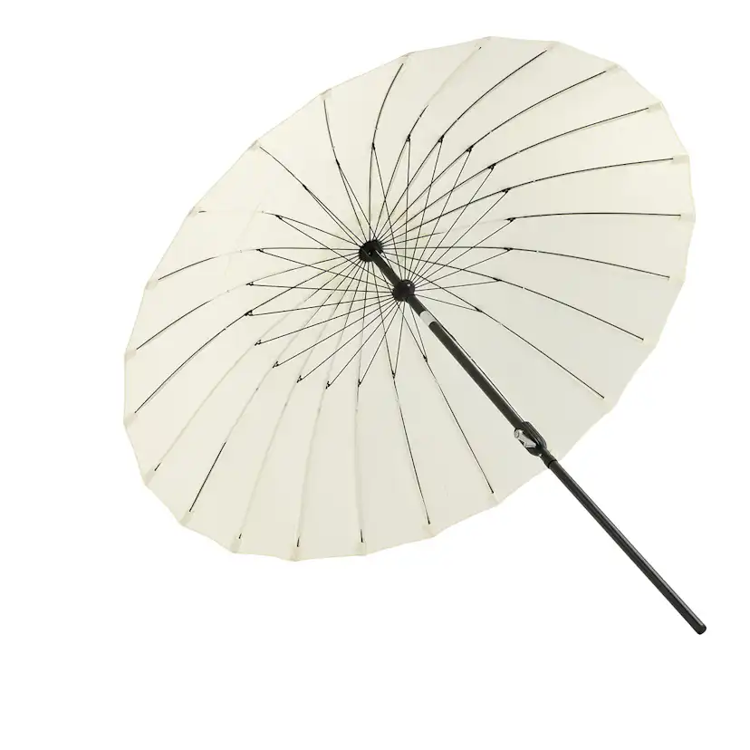 Palmetto Umbrella w. tilt, White, 270 Vit