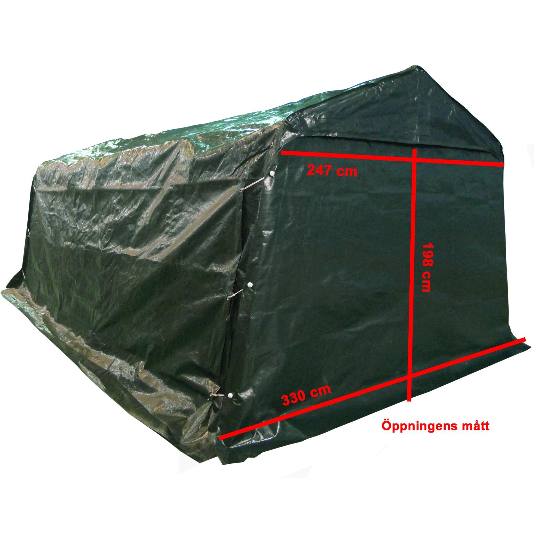 Garagetält Lyfco 19.8m² 300g/m² PE
