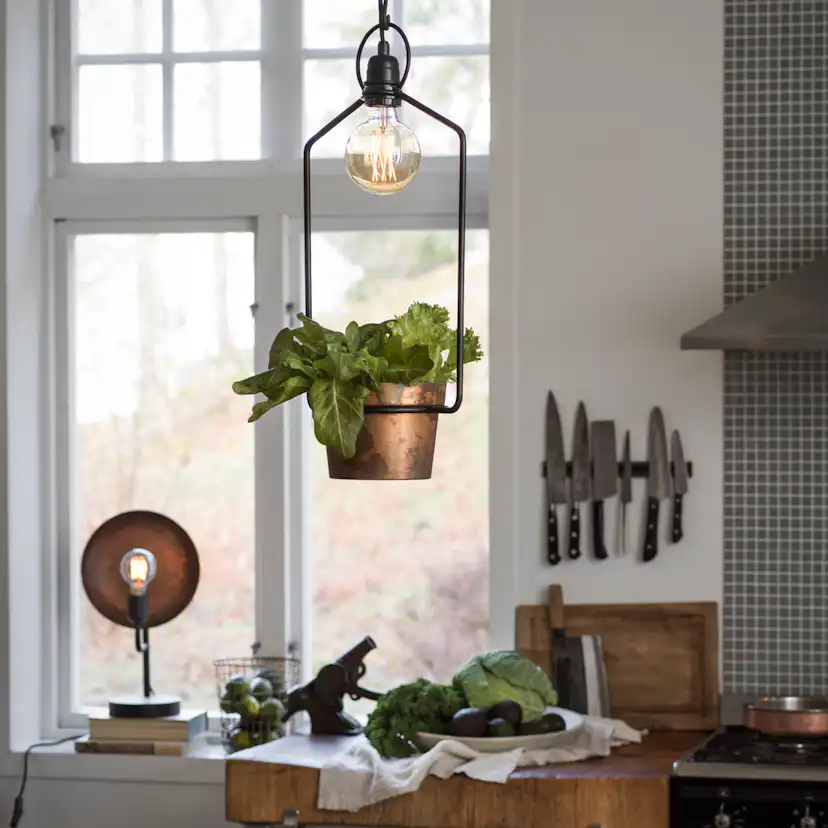 Fönsterlampa PR Home Upptown Home Svart 57 cm