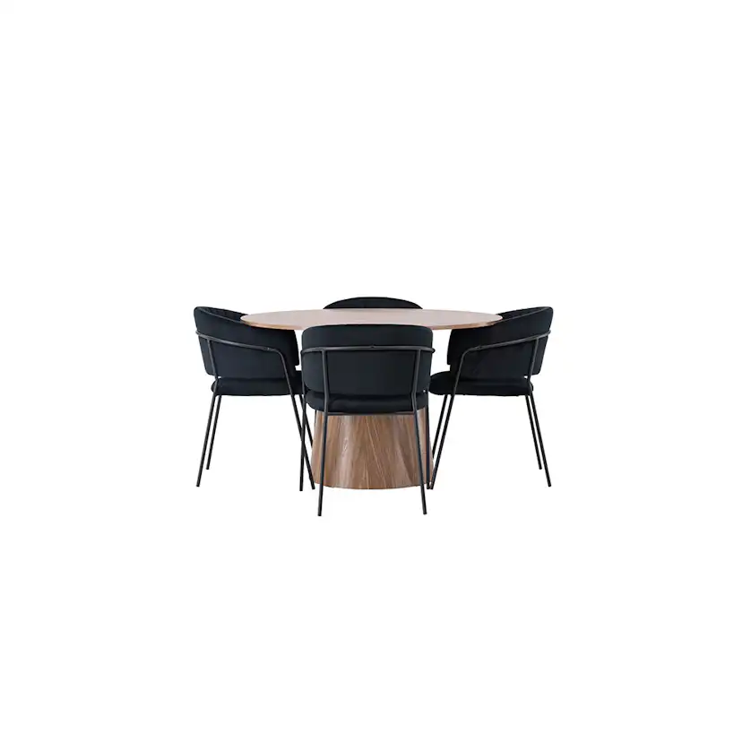 Matgrupp Venture Home Lanzo med 4 Selma Stolar