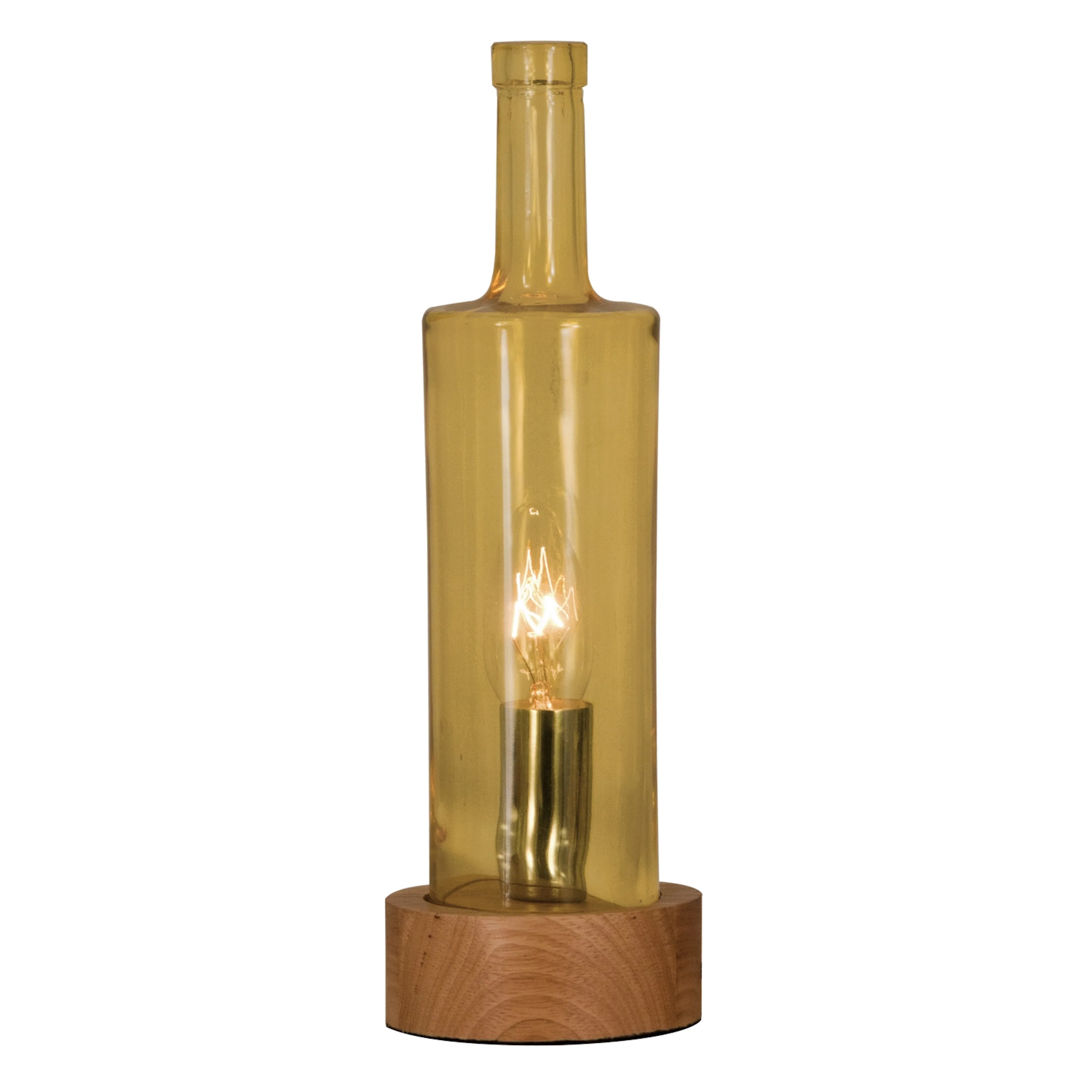 FLASKE bordlampa gul Gul