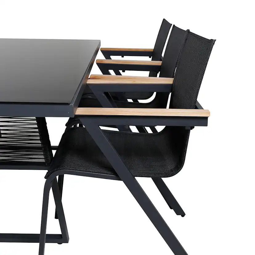 Matgrupp Venture Home Douglas med 6 Meya Matstolar