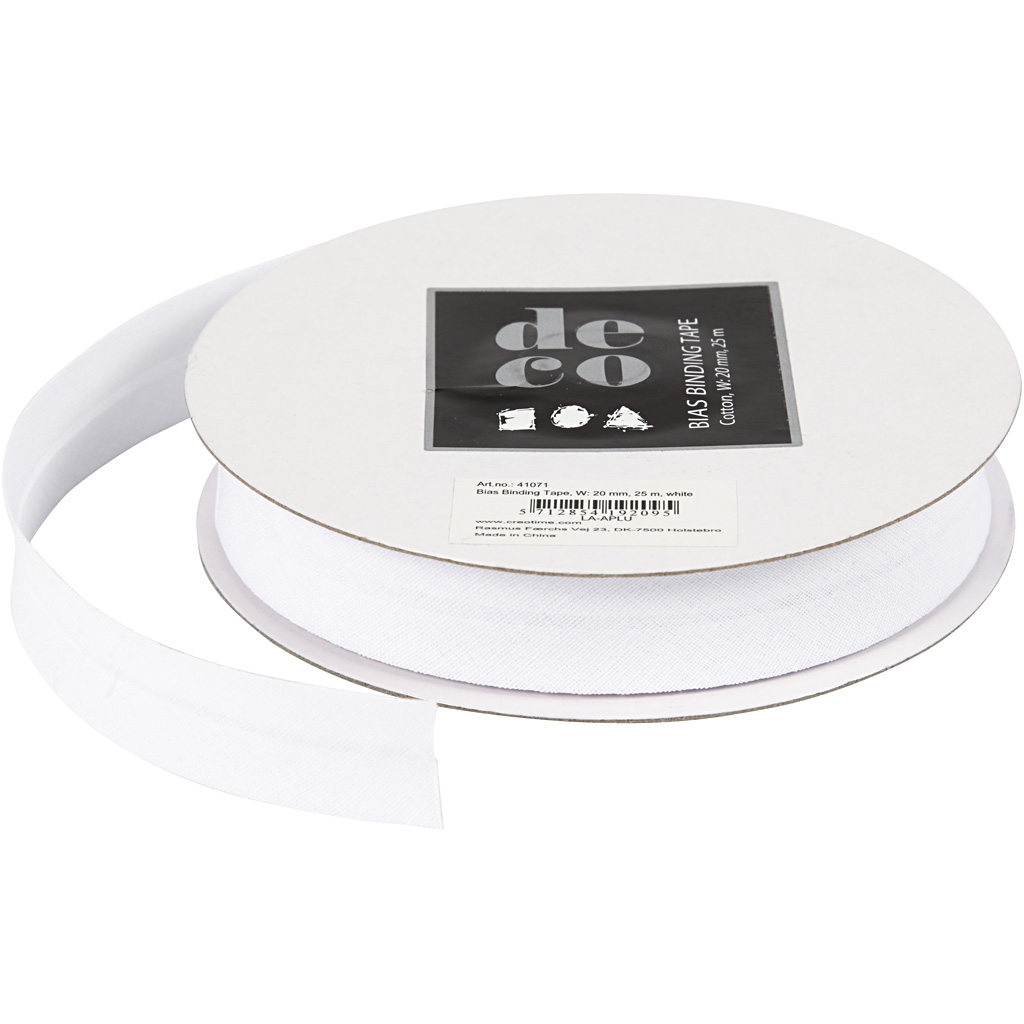 Kantband Creativ Company B20 mm Vit 25 m/1 Rl