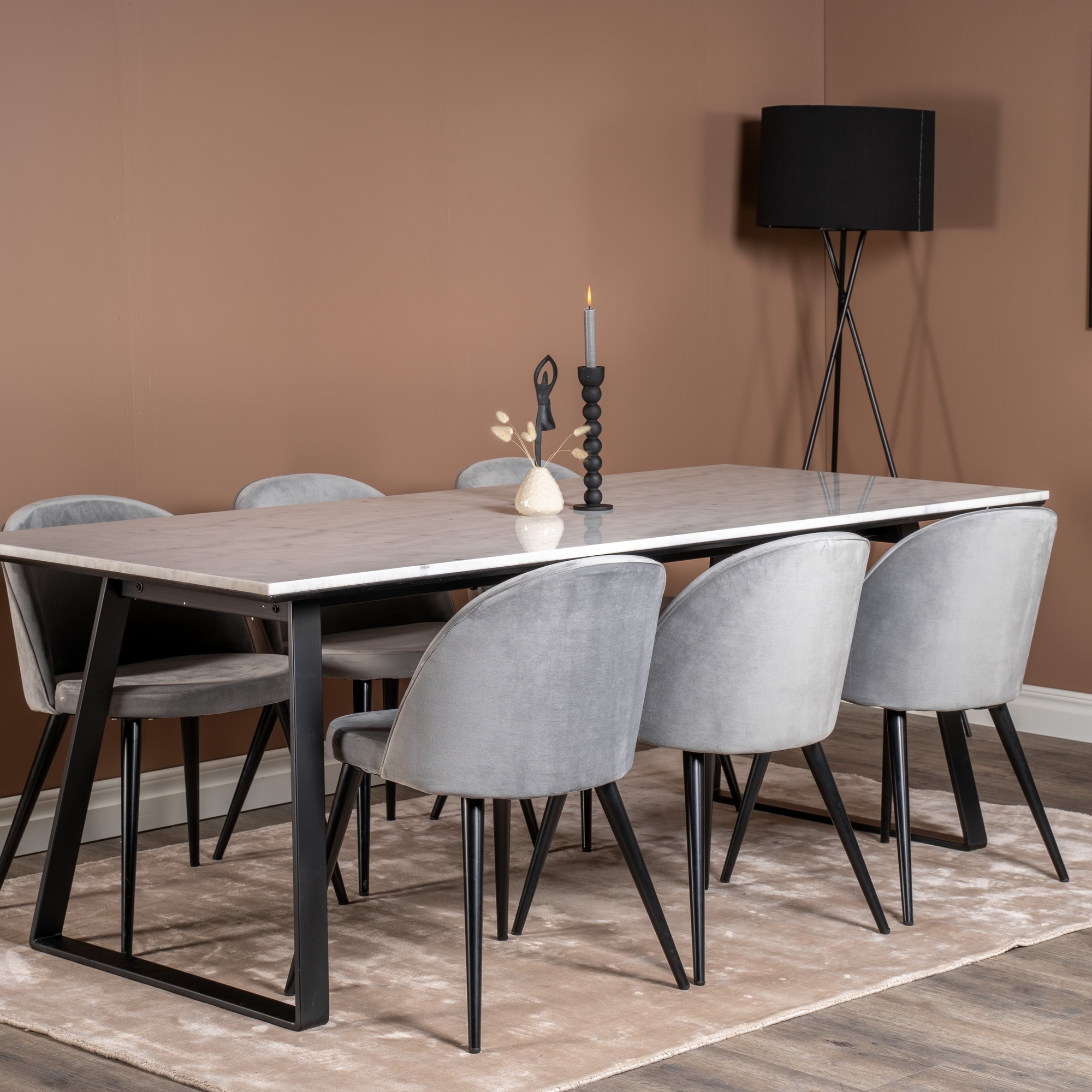 Matgrupp Venture Home Estelle 200 med 6 Valentina Stolar