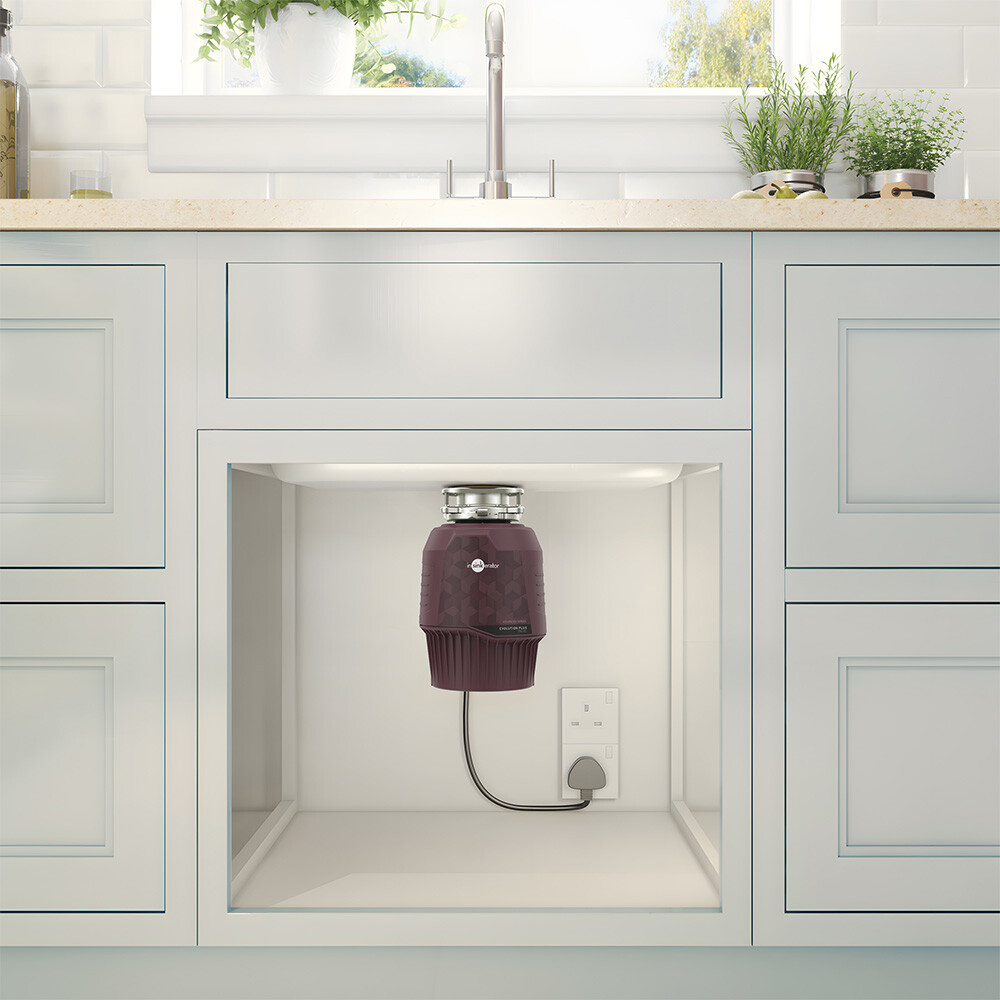 Avfallskvarn Evolution Plus 750 EC burgundy