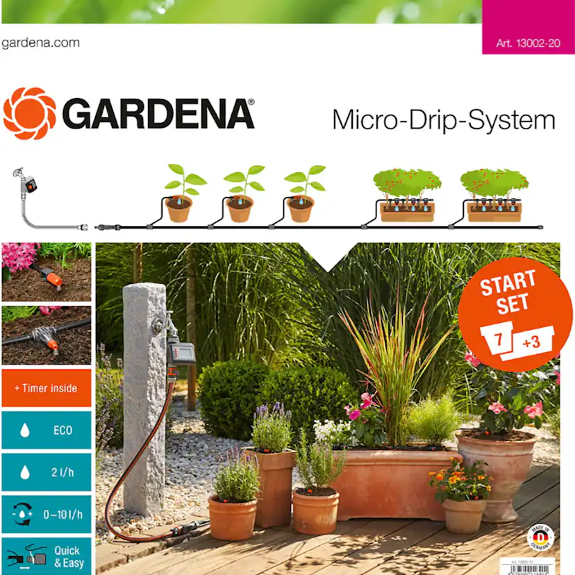Startpaket Gardena Micro-Drip System M med Bevattningsdator 2022