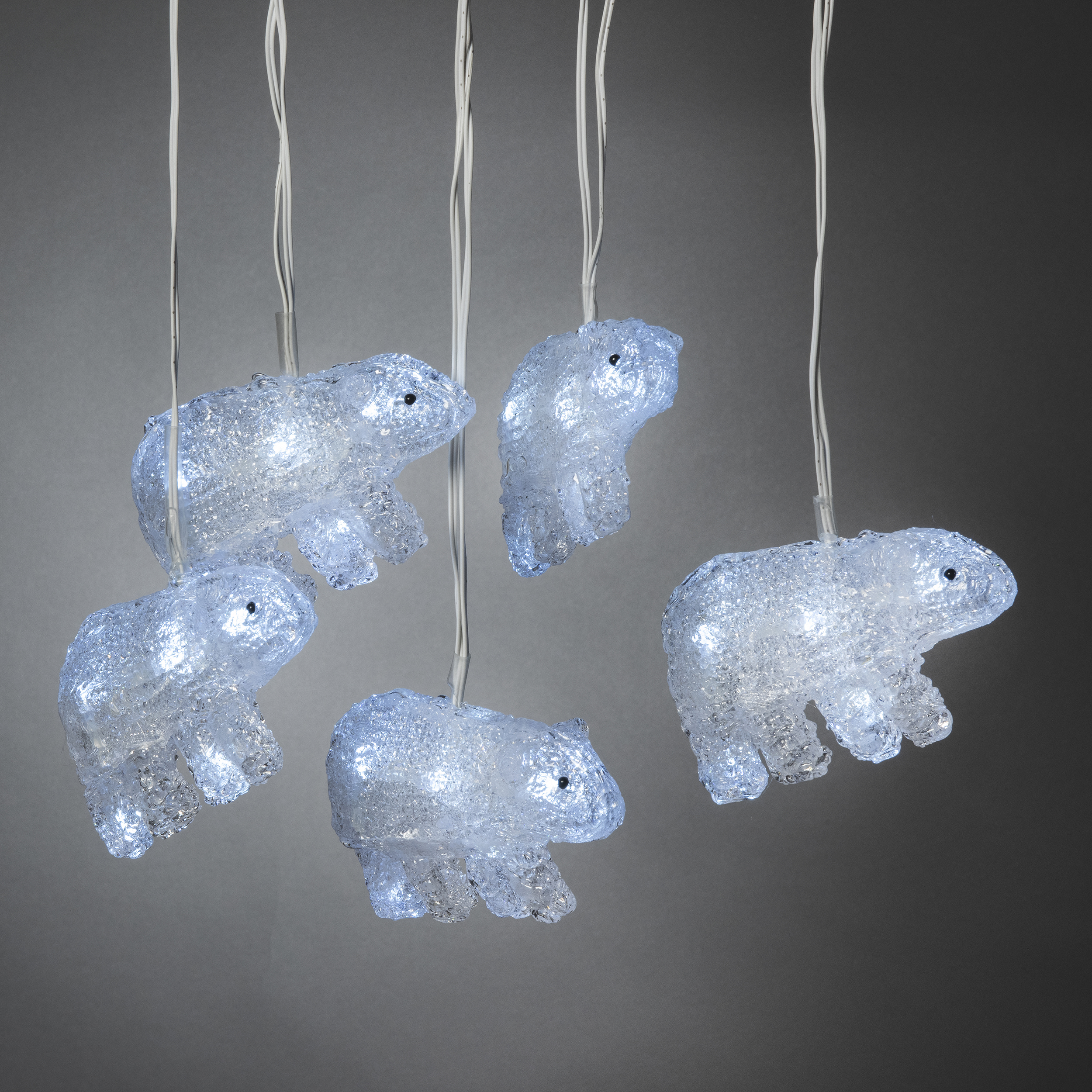 Dekorationsbelysning Gnosjö Konstsmide Hängande Isbjörnar 5 st