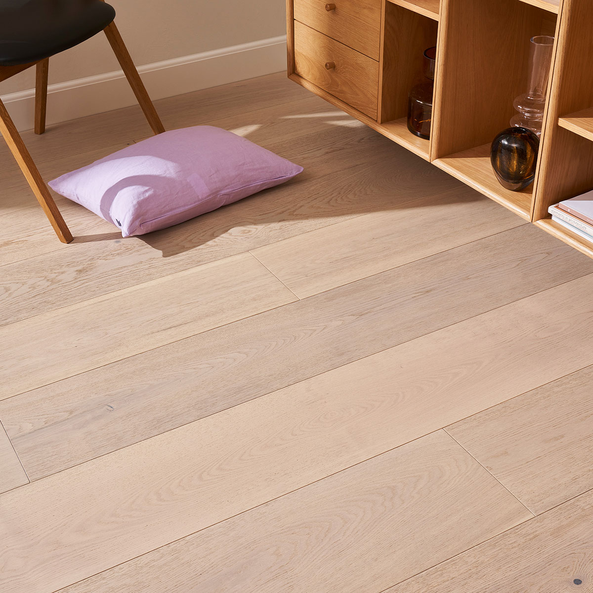 Parkettgolv Nordic Floor Grand Country Ek Vit Mattlack 1-Stav