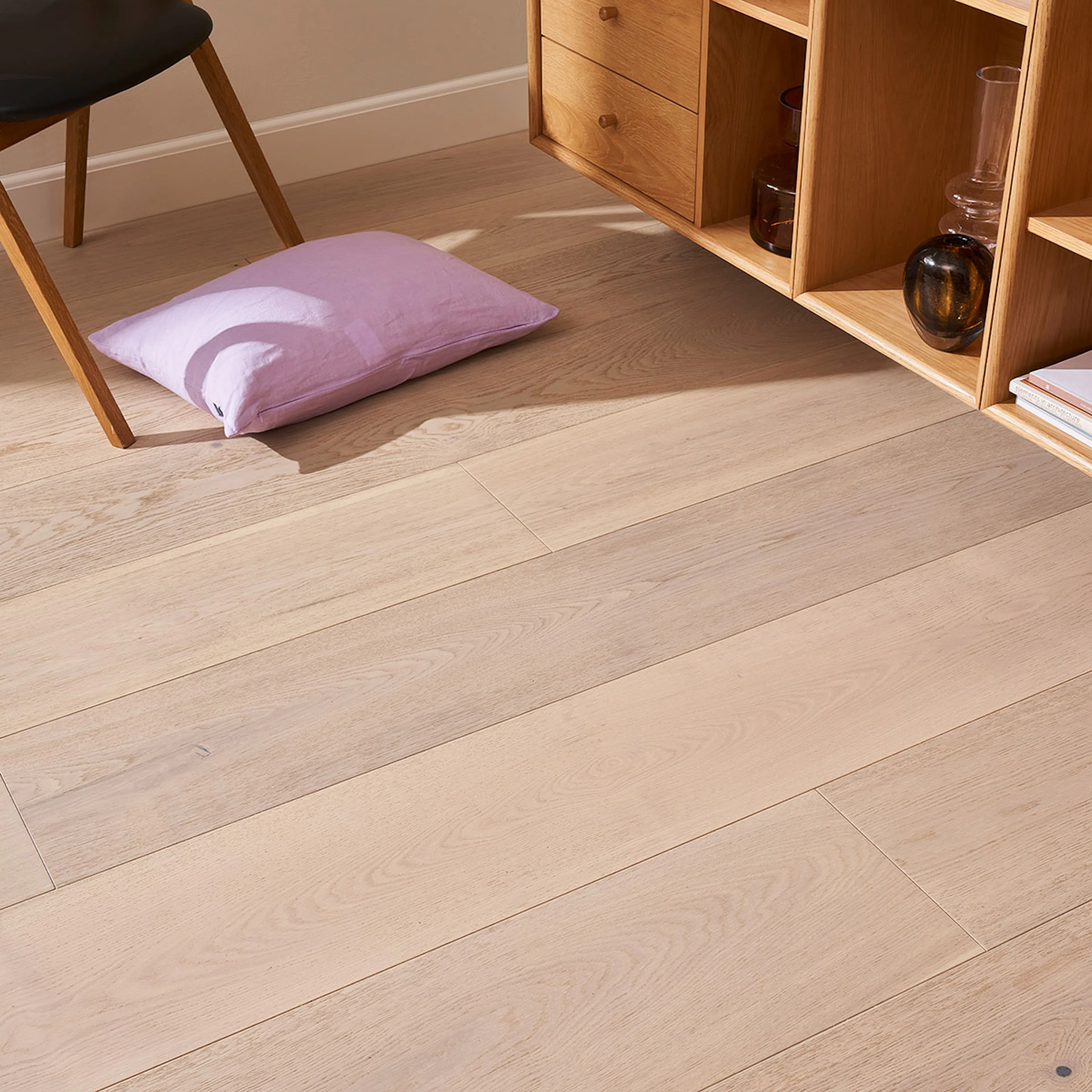 Parkettgolv Nordic Floor Grand Country Ek Vit Mattlack 1-Stav