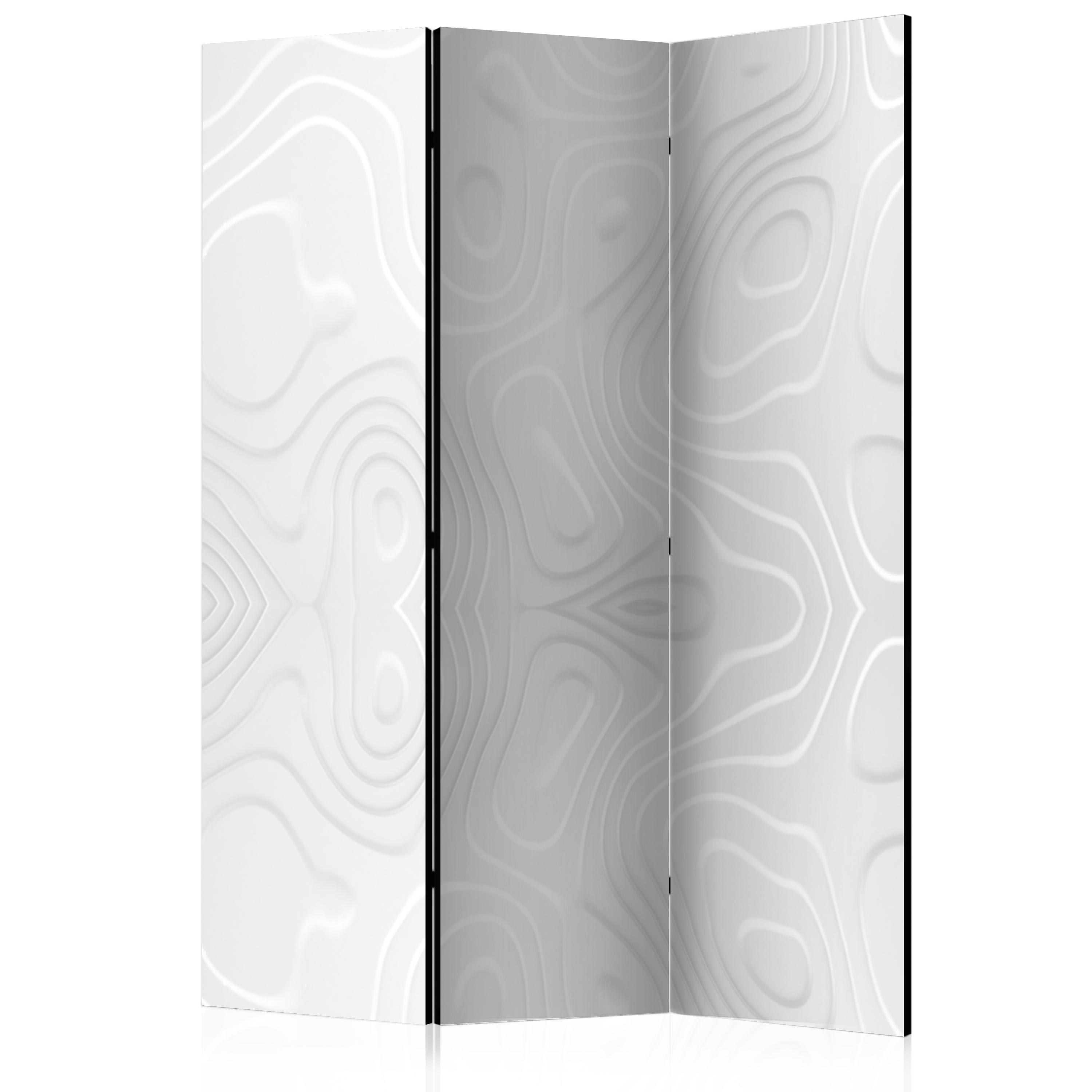 Rumsavdelare Skärmvägg Arkiio Room Divider White Waves I 135x172 cm