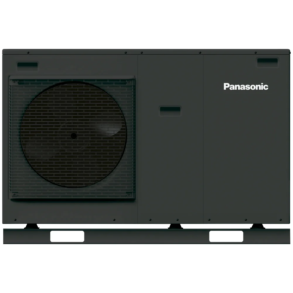 Luft-vattenvärmepump Monoblock Panasonic Aquarea High Perfomance J-Gen WH-MDC09J3E5-1 Antracitgrå 9kW Med inbyggd elpatron 3kW