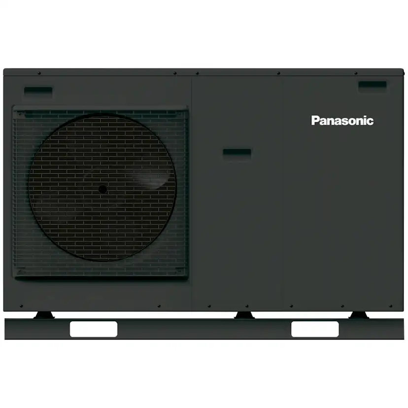 Luft-vattenvärmepump Monoblock Panasonic Aquarea High Perfomance J-Gen WH-MDC09J3E5-1 Antracitgrå 9kW Med inbyggd elpatron 3kW