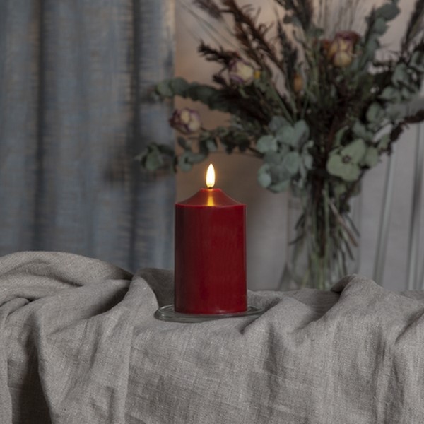 Blockljus Star Trading Flamme LED Röd Batteriljus