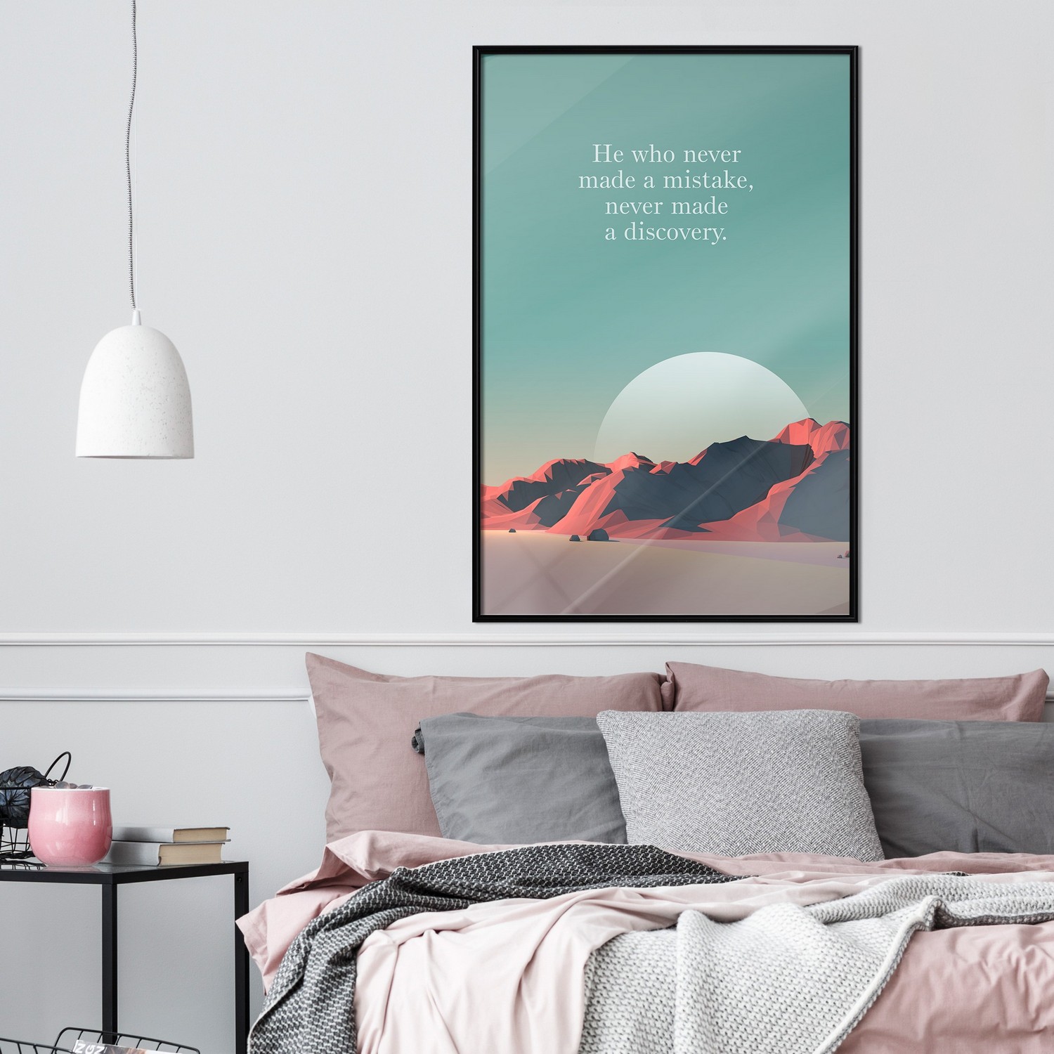 Poster Artgeist Affisch He Who Never Made a Mistake, Never Made a Discovery