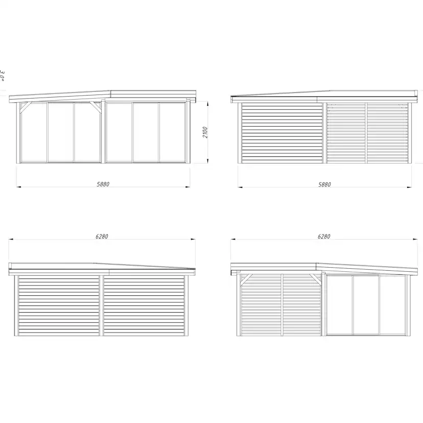 Uterum Palmako Lenna 24,9 m2 Set 414 Slide