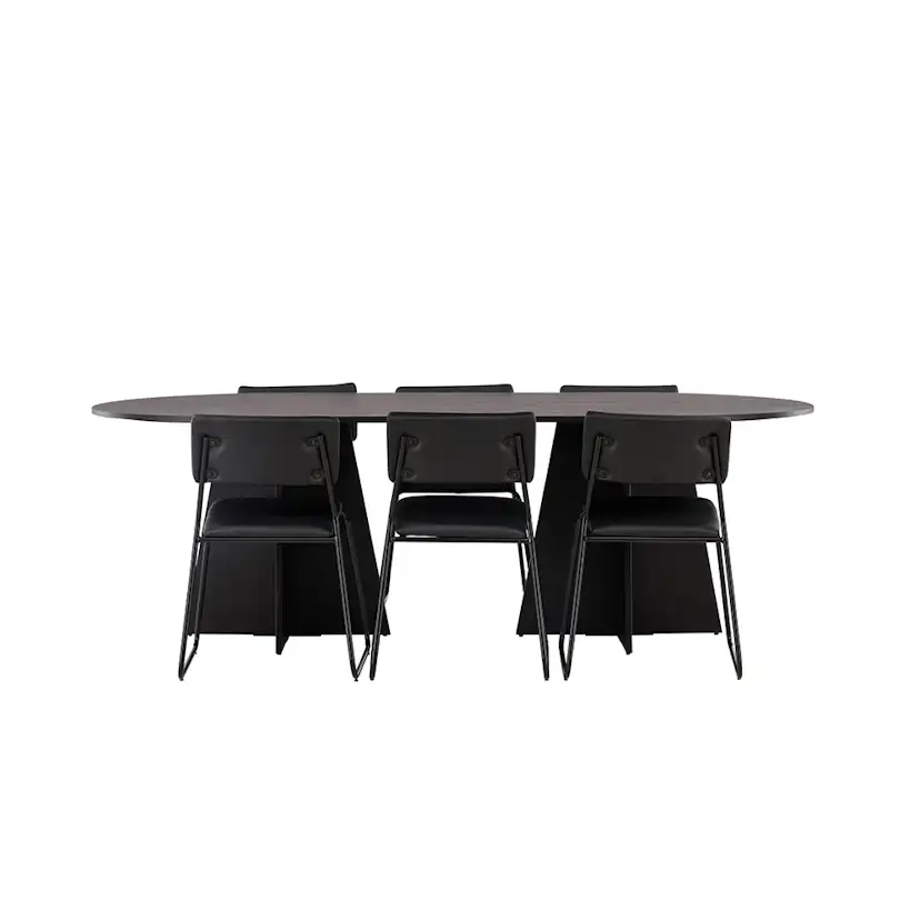 Matgrupp Venture Home Bootcut Oval med 6 Kenth Stolar