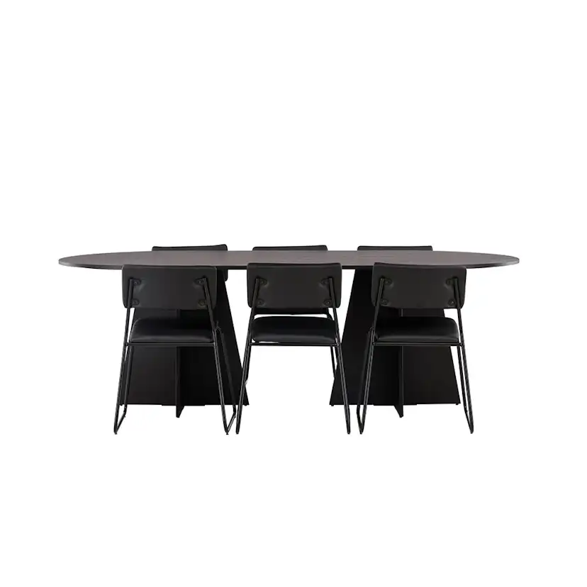 Matgrupp Venture Home Bootcut Oval med 6 Kenth Stolar