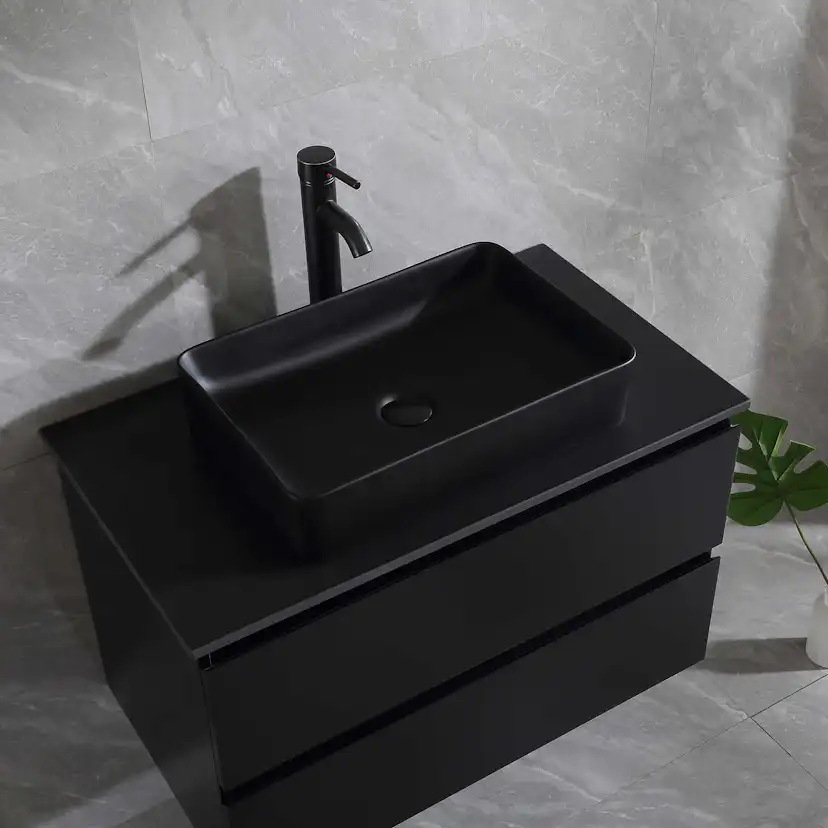 Tvättställsskåp Bathlife Extas Svart