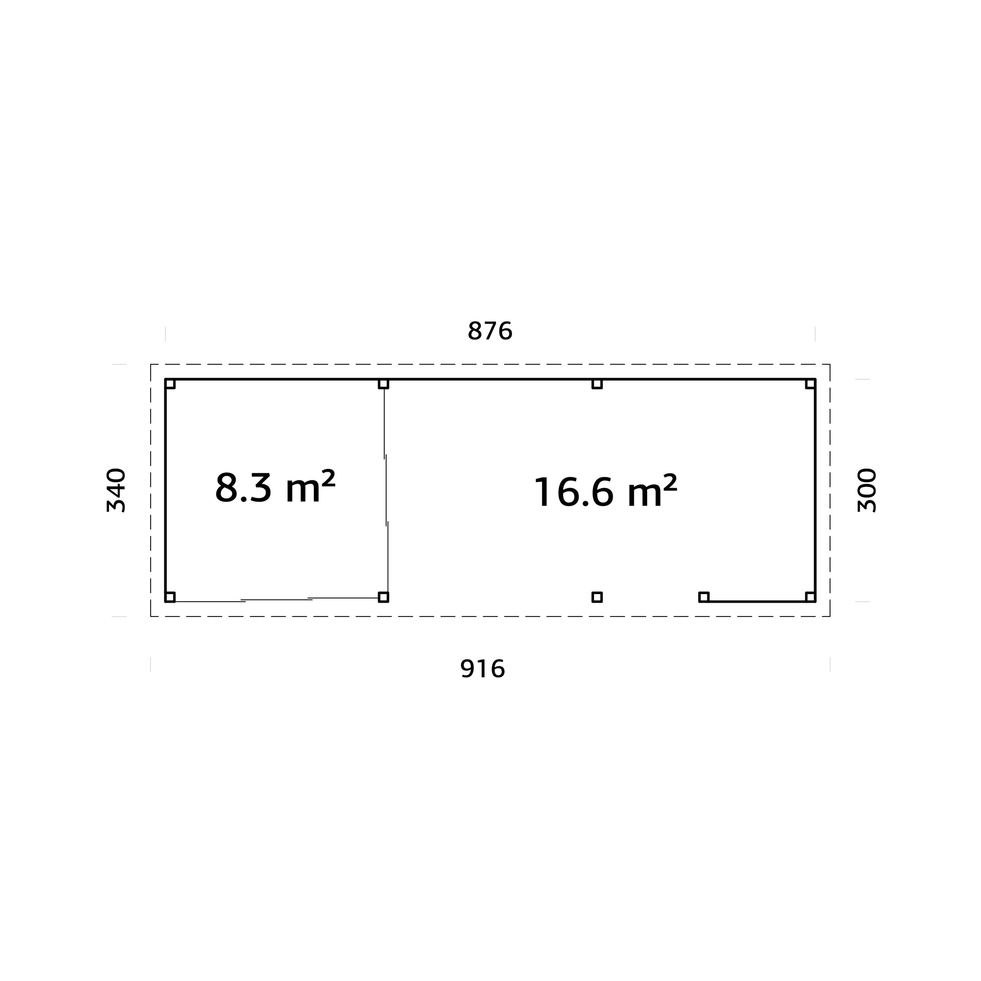 Uterum Palmako Lenna 24,9 m2 Set 715 Slide Plus