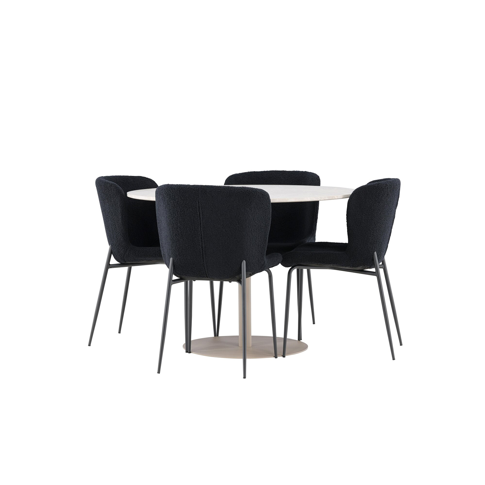 Matgrupp Venture Home Lycke Ø110 med 4 st Modesto Stolar