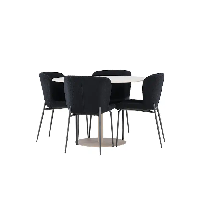 Matgrupp Venture Home Lycke Ø110 med 4 st Modesto Stolar