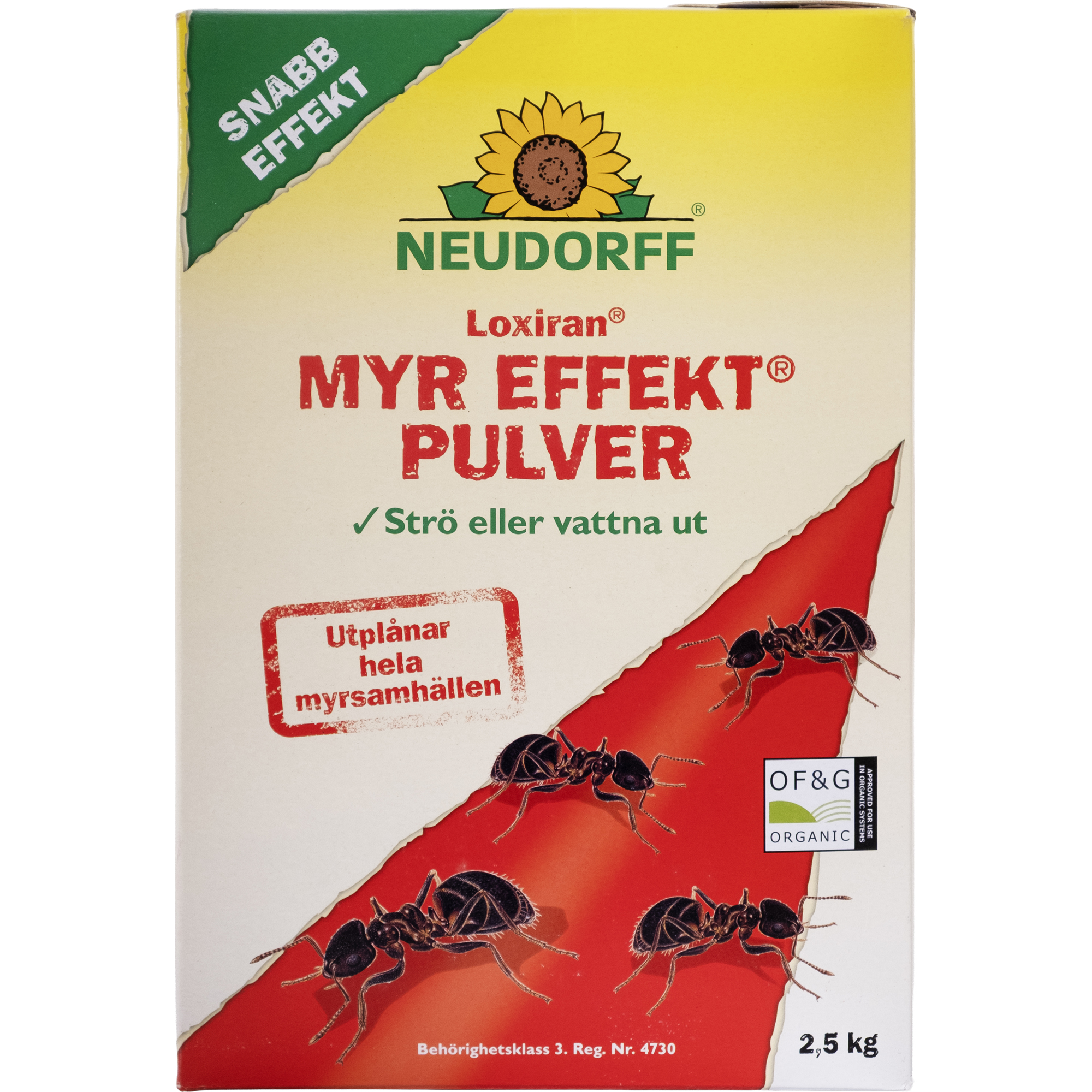 Insektsbekämpning Neudorff Myr Effekt Pulver Utomhus 2,5 kg