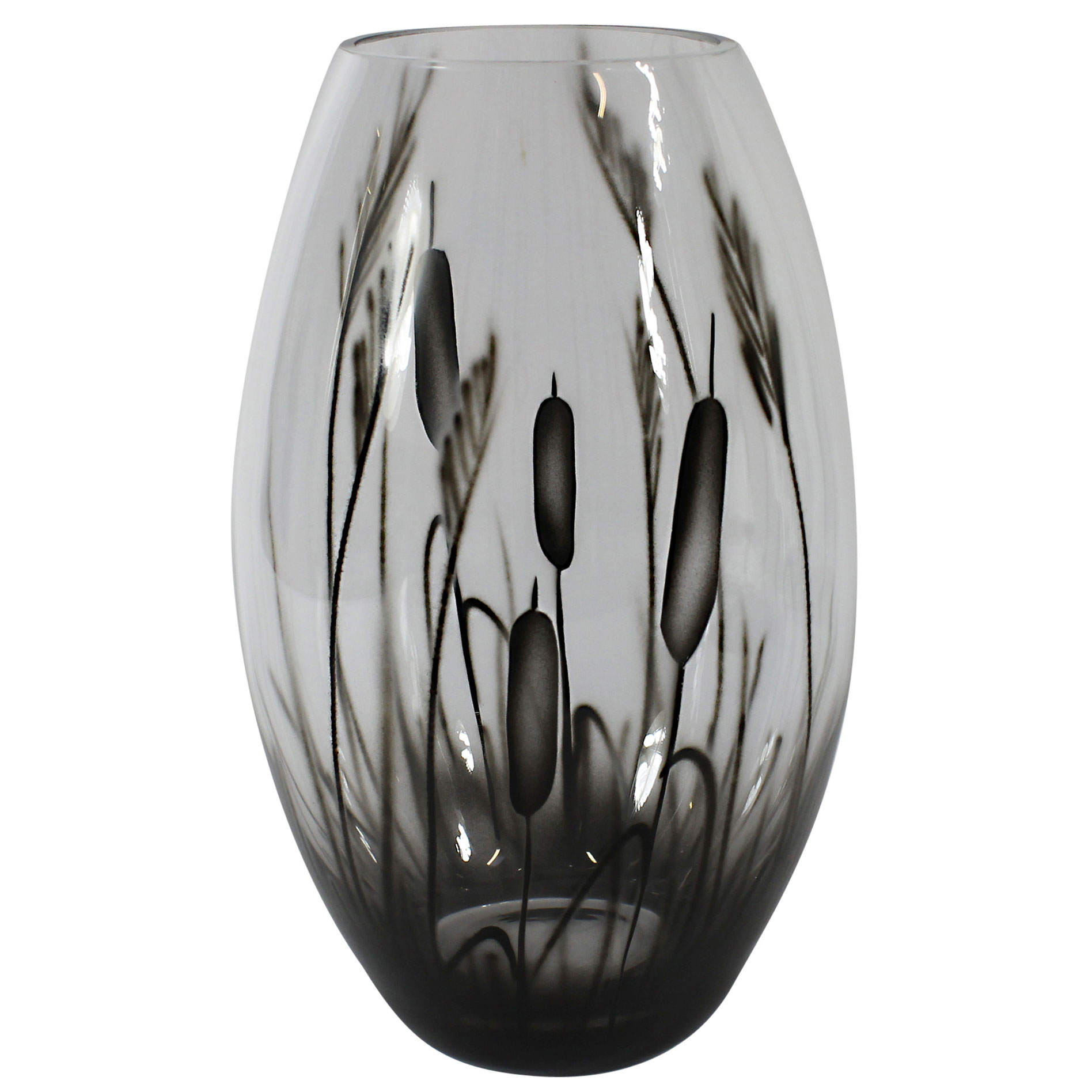 Vas Nybro Crystal Kaveldun Konvex 26 cm