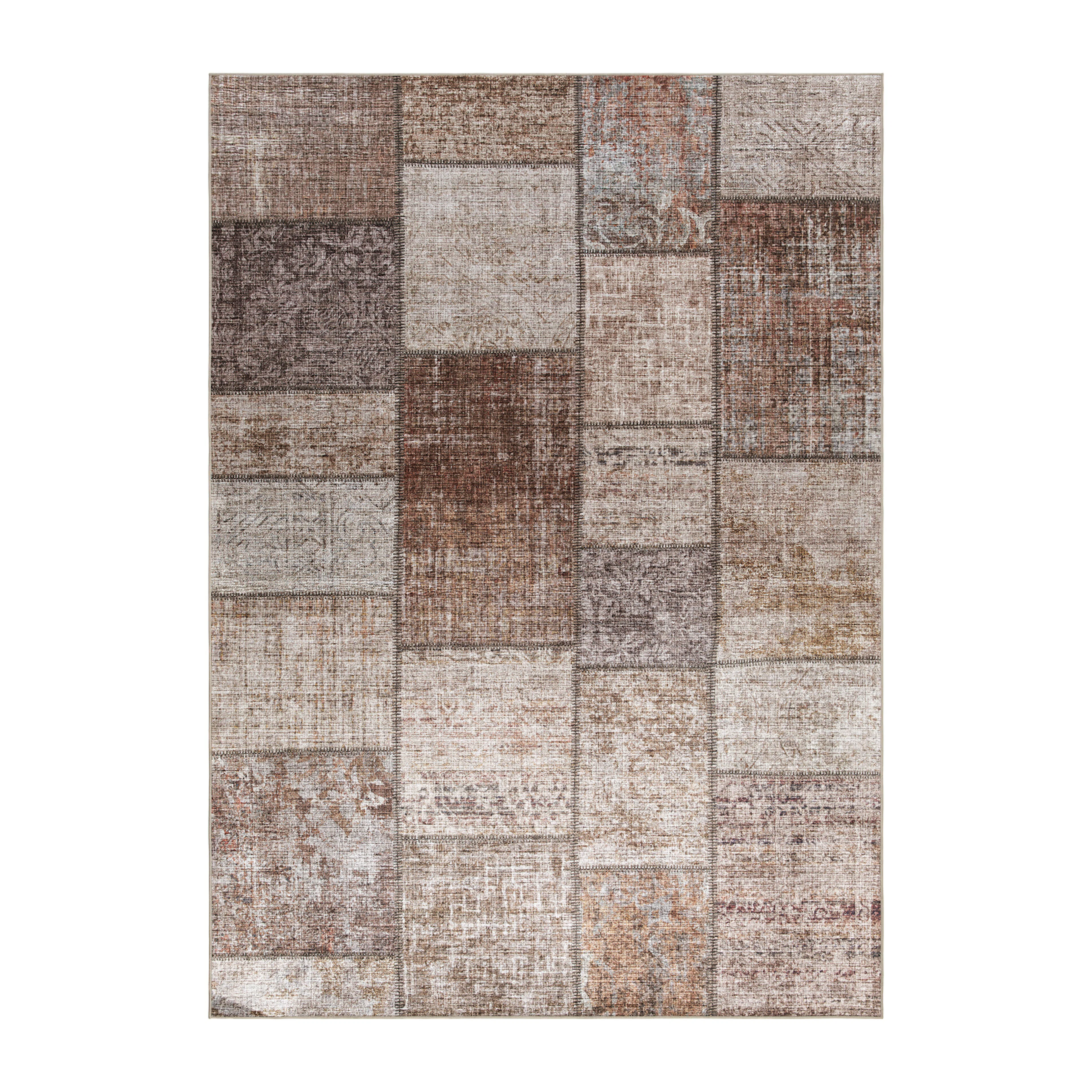 Wiltonmatta KM Carpets Amber Patch Färgglad Polyester
