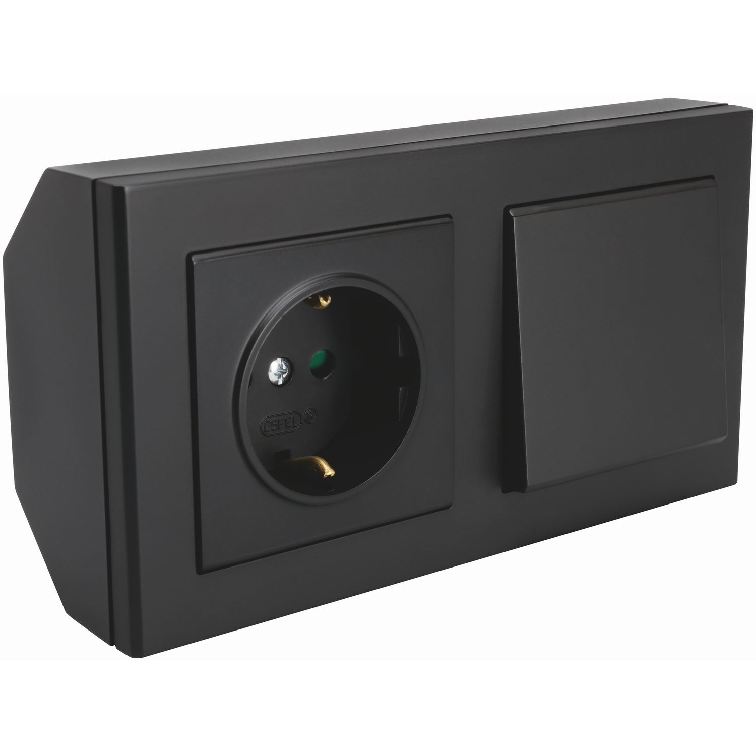 Hörnbox Malmbergs Optima 1P/Tr+Uttag