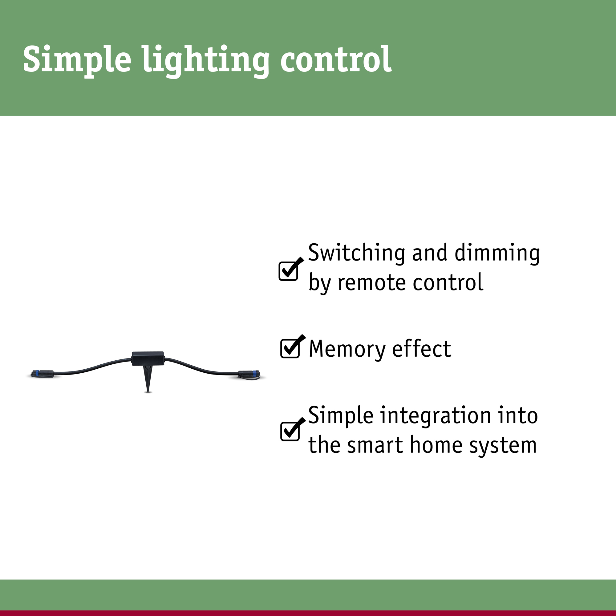 Tillbehör Paulmann Plug & Shine Smart Home Zigbee 3.0 Trådlös Styrenhet IP68
