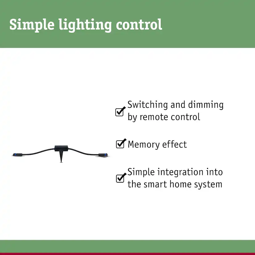 Tillbehör Paulmann Plug & Shine Smart Home Zigbee 3.0 Trådlös Styrenhet IP68