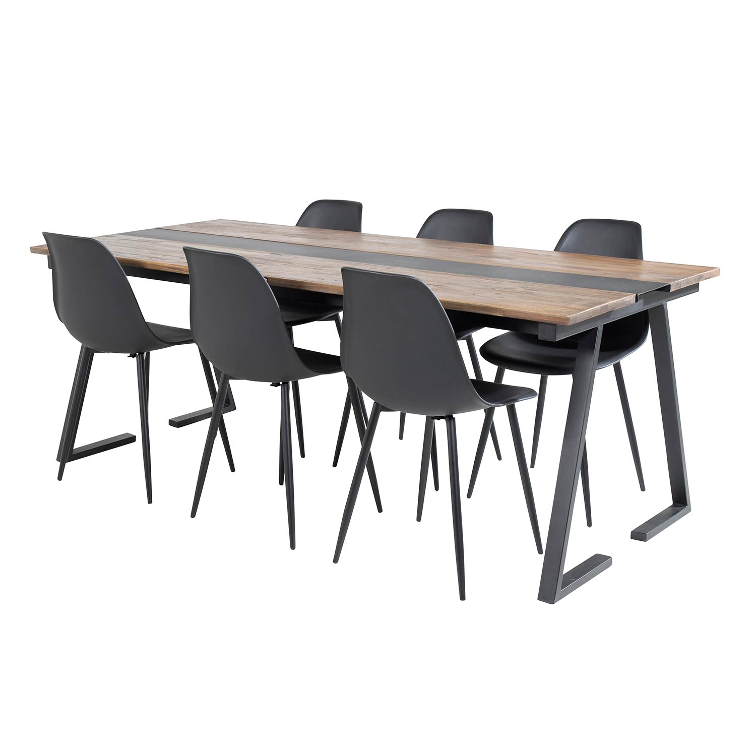 Matgrupp Venture Home Jane med 6 Pop Stolar