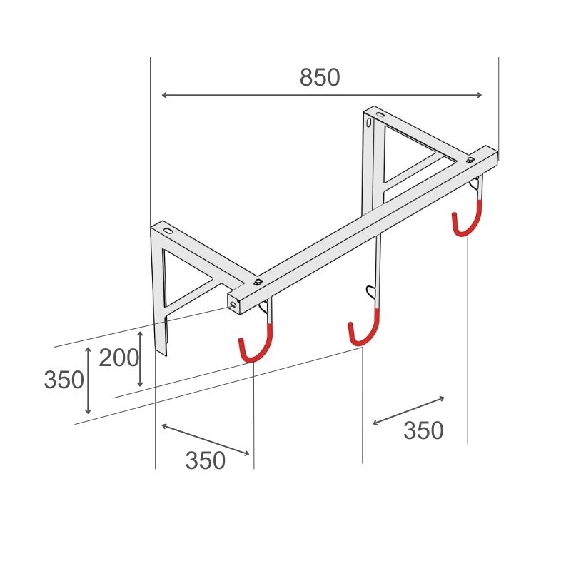 Cykelhängare R&R Solutions H1 Väggmonterad
